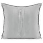 Kissenbezug Aila (2-er Set) Polyester / Velvet-Optik - Silber - 45 x 45 cm