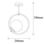 Deckenleuchte Dolunay Glas / Eisen - 1-flammig