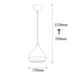 Pendelleuchte Yildo I Glas / Eisen - 1-flammig