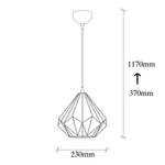 Pendelleuchte Diamond I Eisen - 1-flammig