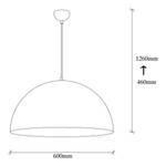 Hanglamp Sivani glas/ijzer - 1 lichtbron