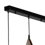 Hanglamp Efil II deels massief hout/ijzer - 3 lichtbronnen