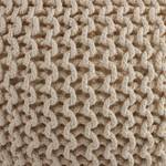 Pouf Hawar Baumwollstoff / Polyester - Beige