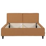 Gestoffeerd bed Vio Leer Lecia: Bruin - 140 x 200cm