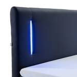 Letto boxspring Flashlight I Nero - 140 x 200cm - Senza portaoggetti interno