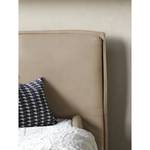 Gestoffeerd bed Homely Microvezel Panja: Beige - 200 x 200cm