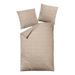 Parure de lit chanvre et coton Giro Coton / Chanvre - Beige / Gris - 155 x 220 cm + oreiller 80 x 80 cm