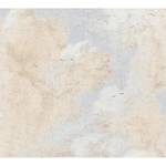 Papier peint en intissé Nuage crème Bleu - 0,53 m x 10,05 m - Bleu / Beige