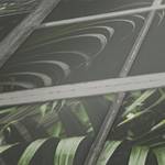 Fotomurale Finestra e piante Grigio - 0,53m x 10,05m - Grigio / Verde