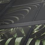 Fotomurale Finestra e piante Nero - 0,53m x 10,05m - Nero / Verde