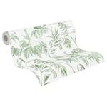 Papier peint en intissé Skelby Vert - 0,53 m x 10,05 m - Vert / Blanc