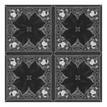Papier peint en intissé Kaleidoscope Noir - 0,53 m x 10,05 m - Noir / Blanc
