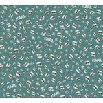 Papier peint en intissé Chenega Turquoise - 0,53 m x 10,05 m - Turquoise