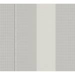 Papier peint en intissé Ribbon Blanc - 0,53 m x 10,05 m - Argenté