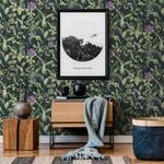 Papier peint en intissé Fantastic Flora Noir - 0,53 m x 10,05 m - Noir