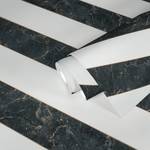 Vliesbehang Modern Marble zwart - 0,53m x 10,05m - Imitatie bruin marmer