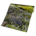 Fotomurale Montagne e fiori Tessuto non tessuto - Verde - 432 x 290 cm