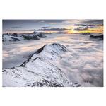 Vliestapete Blick über Wolken und Berge Vliespapier - Weiß - 384 x 255 cm