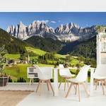 Vliesbehang Geisler in Zuid-Tirol vliespapier - groen - 384 x 255 cm