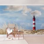 Fotomurale Faro e spiaggia II Tessuto non tessuto - Blu - 384 x 255 cm