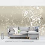 Vliesbehang Parelmoer Ornament vliespapier - beige - 432 x 290 cm