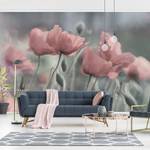 Vliesbehang Pittoreske Klaprozen vliespapier - roze - 432 x 290 cm