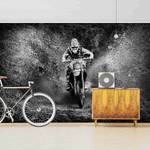Vliesbehang Motocross Modder vliespapier - zwart/wit - 384 x 255 cm