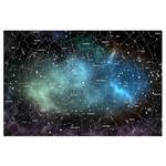 Papier peint intissé Carte de la galaxie Papier peint - Noir - 432 x 290 cm