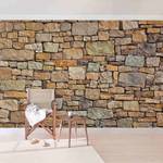 Vliesbehang Croatia Stonewall vliespapier - bruin - 384 x 255 cm