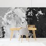 Papier peint intissé Milk & Coffee II Papier peint - Noir / Blanc - 432 x 290 cm