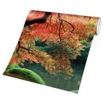 Vliesbehang Japanse Tuin vliespapier - rood - 432 x 290 cm