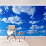 Vliesbehang Bewolkte hemel vliespapier - blauw - 384 x 255 cm