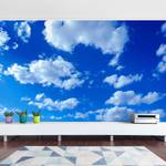 Papier peint intissé Nuages dans le ciel Papier peint - Bleu - 384 x 255 cm