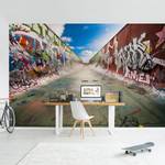 Vliesbehang Skate Graffiti vliesbehang - meerdere kleuren - 384 x 255 cm