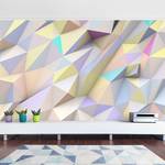 Vliesbehang Pastel Driehoek in 3D vliesbehang - meerdere kleuren - 432 x 290 cm