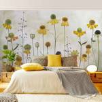 Fotomurale Fiori gialli Tessuto non tessuto - Beige - 384 x 255 cm