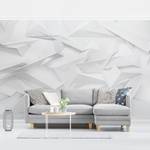 Vliesbehang Abstract 3D Optiek vliespapier - wit - 432 x 290 cm