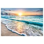 Vliestapete Sonnenuntergang am Strand Vliespapier - Blau - 432 x 290 cm