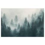 Vliesbehang Naaldbos in de Mist vliespapier - beige - 384 x 255 cm