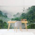 Vliesbehang Jungle in de Mist vliespapier - groen - 384 x 255 cm