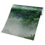 Papier peint intissé Jungle dans l’ombre Papier peint - Vert - 384 x 255 cm