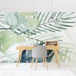 Vliesbehang Palmvaren in aquarel vliespapier - groen - 432 x 290 cm