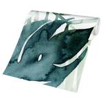 Fotomurale Foglie acquarellate Tessuto non tessuto - Verde - 432 x 290 cm