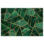 Vliesbehang Donker Smaragd met Goud vliespapier - groen - 384 x 255 cm