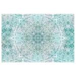 Vliesbehang Mandala Aquarell III vliespapier - turquoise - 432 x 290 cm