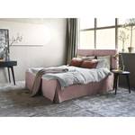 Gestoffeerd bed Nathan Platweefsel Meave: Mauve - 140 x 200cm