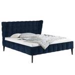 Gestoffeerd bed Capri Dream Microvezel Alana: Donkerblauw - 180 x 200cm