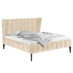 Gestoffeerd bed Capri Dream Microvezel Alana: Crèmekleurig - 160 x 200cm