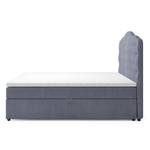 Lit boxspring Miriam Bleu Gris - 180 x 200cm