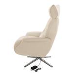 Fauteuil relax Anderson III Tissu Saia: Beige - Chrome brillant - Couvert